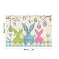 thumbnail image 3 of TIMIFIS Easter Placemats, Beautiful Happy Easter Placemats Spring Easter Place Mats Vintage Dining Table Decorations Bunny Chick Easter Holiday Table Mats for Kitchen Dining Decoration Home Decor, 3 of 6