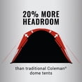 thumbnail image 4 of Tente Coleman Skydome 2 Personnes Installation en 5 Minutes avec Double-Toit, 4 of 7