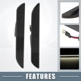 thumbnail image 3 of Unique Bargains LED Side Marker Light FR3Z-15A201-A Rear Turn Signal Lights for Ford Black Lens White LED Light 1 Pair, 3 of 7