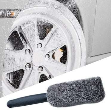 EGNMCR Brosse pour Pneus de Lavage de Voiture Brosse en Microfibre pour Moyeu de Voiture Brosse de Lavage pour Voitures