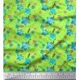 thumbnail image 1 of Soimoi polyester Crepe Fabric Leaves & Floral Print Fabric by Yard 42 Inch Wide, 1 of 5