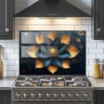 thumbnail image 3 of tempered glass backsplash for stove, Flowers Stove Splashback, Glass Backsplash, Used for Kitchen Wall Protection and Decoration, Easy to Install and Clean. (30x24''), 3 of 7