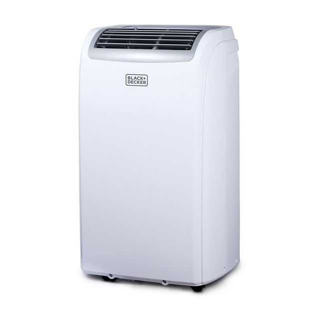 BLACK+DECKER 12,000 BTU Portable Air Conditioner, Window Kit Included, White