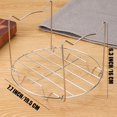 thumbnail image 4 of 2 Pcs Steamer Rack Trivet with Handles Compatible with Instant Pot Accessories 6 or 8 Qt Pressure Cooker,Stainless Steel Steaming Rack Trivets,Long Handle for Easy Pot Removal, 4 of 7
