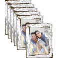 thumbnail image 1 of AmPm Cadres Photo 8x10 (20x25 cm) (Blanc Vieilli, Lot de 6) Style Ferme, Collection Richland, 1 of 6