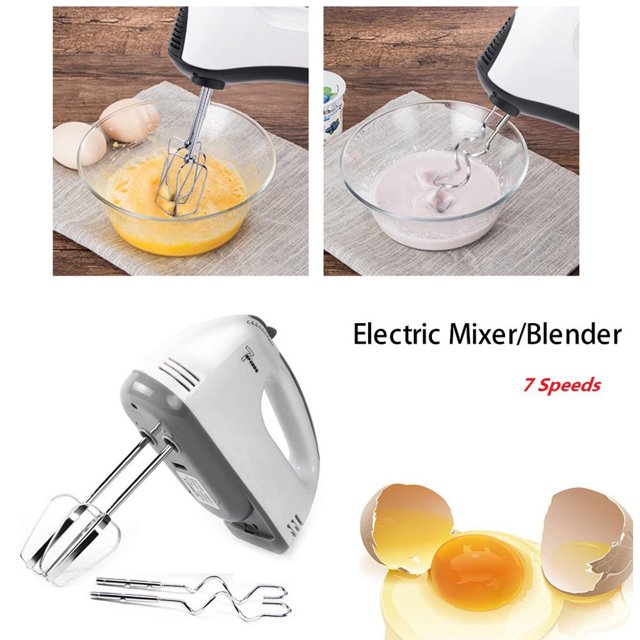 CNKOO Clearance Hand Beater Mixer Mixer Hand Handheld Mixer Kitchen With Electric Egg Beater White