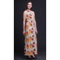 thumbnail image 3 of Bimba Robe Maxi Sans Manches à Col Ras du Cou et Dos Nu pour Femme à Fentes Latérales - Très Petit, 3 of 6