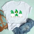 thumbnail image 4 of Pompotops T-Shirt Décontracté pour Femmes Imprimé Fête de la Saint-Patrick à Manches Courtes, 4 of 7