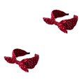 thumbnail image 1 of Baohd Style avec des Femmes Absorbant la Sueur Accessoires Légers et Durables Bandes de Cheveux Vin Rouge 2Set, 1 of 6