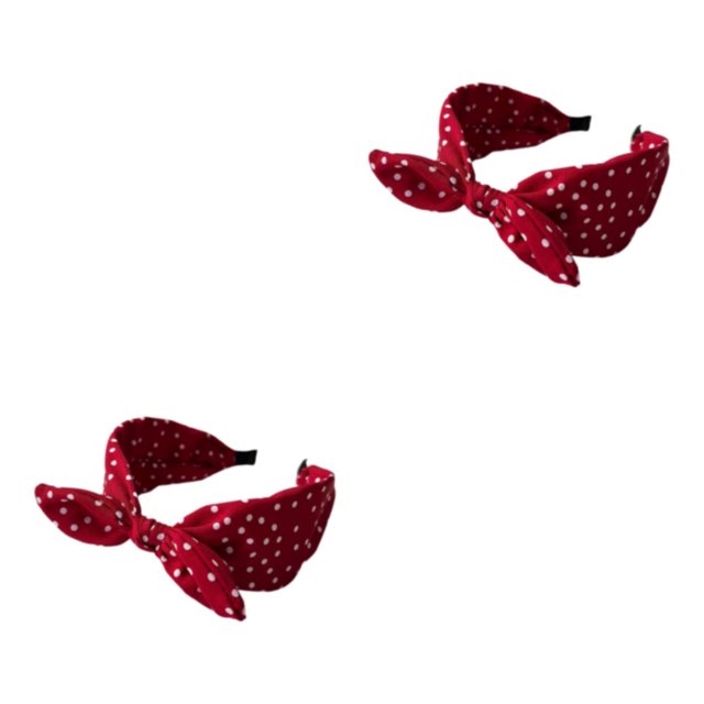 Baohd Style avec des Femmes Absorbant la Sueur Accessoires Légers et Durables Bandes de Cheveux Vin Rouge 2Set
