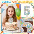 thumbnail image 4 of Goleeg Birthday Candles - Number 5 Candle, Colorful Macaron Candles, Cake Decorations, Theme Party Supplies, 4 of 6