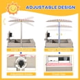 thumbnail image 4 of Outsunny Kids Sandbox with Cover, Wooden Sand Box Outdoor, Grey, 4 of 9