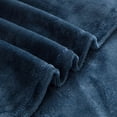 thumbnail image 3 of Mainstays Plush Throw Blanket Navy, 3 of 7