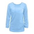 thumbnail image 4 of Timegard T-Shirts pour Femmes Grande Taille à Manches Longues à Col Rond Confortables et Chauds Automne Hiver Décontractés Amples, 4 of 5