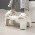 thumbnail image 2 of Ergonomic Toilet Foot Stool: Comfortable, Durable & Space-Saving Bathroom Accessory for Improved Posture – Lightweight, Easy-to-Clean, Portable Design in Classic Black for Home Use, 2 of 6