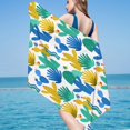 thumbnail image 2 of Sandproof Beach Blanket Lightweight Microfiber Beach Towel Super Lightweight Colorful Bath Towel Sandproof Beach Blanket Multi-Purpose Towel for Travel Swimming Pool 30X60 Inch, 2 of 3