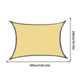 thumbnail image 2 of RXIRUCGD Sun Protection Triangular Shade Garden Swimming Pool AntiUV Shade Cloth Tarpaulin, 2 of 5