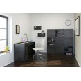 thumbnail image 5 of Nexera Sereni-T 2-Door Bookcase, Black And Ebony, 5 of 5