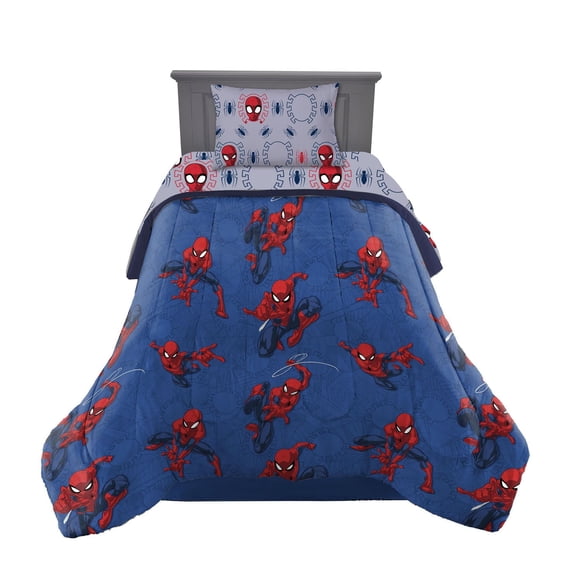 Spider-Man Twin 4 Piece Bed Set + Bonus Bag