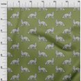 thumbnail image 2 of oneOone Polyester Lycra Fabric Fox Block Printed Craft Fabric BTY 56 Inch Wide, 2 of 4