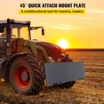 thumbnail image 2 of VEVOR 5/16" Skid Steer Mount Plate 5/16" Thick Skid Steer Attachment Plate High Quality Steel Quick Attachment Loader Plate with 3 Additional Welding Rods Easy to Weld or Bolt to Different Accessories, 2 of 9