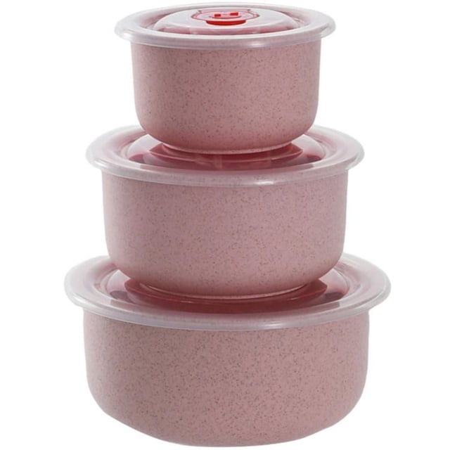 EASTIN Microwave Freezer Safe Bowls - 3 Piece Set - with Lids - Soup Bowls Ramen Cookware Food Container Microwave Safe - BPA Free Plastic Food Storage Containers