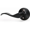 thumbnail image 1 of Poignée de Porte d'Intimité Intérieure avec Serrure, Levier de Porte Mat pour Salle de Bain et Chambre, Poignée de Porte Style Vague, Intérieur, Mat, Réversible, Verrouillage Sans Clé, 1 of 6