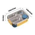 thumbnail image 3 of mtvxesu Lunch Box, 304 Stainless Steel Lunch Box Sealed Lunch Box Portable Lunch Box for Students and Office Workers Microwaveable Lunch Box Kids Lunch Box Lunch Box Containers Clearance, 3 of 7