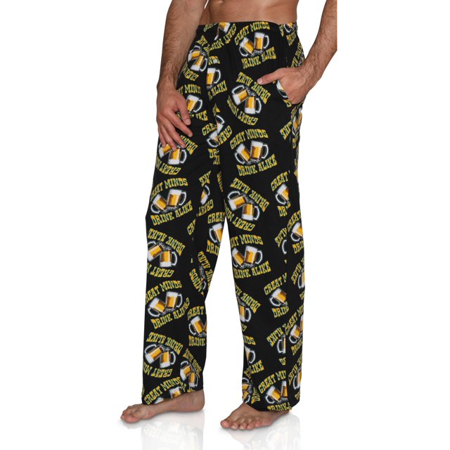 Men's Fun Lounge Pants Boxers Printed Pajama Graphic Pants Loungewear