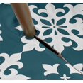 thumbnail image 3 of Vargottam indoor/outdoorTablenappe carrée de 58x58 pouces avec trou de parapluie et zip-imperméable à l'eauPatioTableTabletouches- TableCouvre-coussins pour l'arrière-cour RectangulaireTable- Vert Sarcelle, 3 of 5