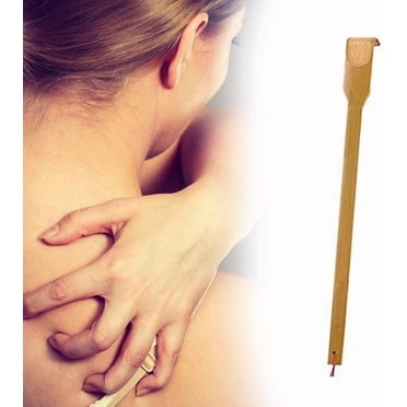Outoloxit Extendable Bamboo Back Scratcher for Men and Women - 22 Inches Long Handle, Body Scratcher for Itchy Back and Hard-to-Reach Areas, Wooden Backscratcher with Ergonomic Grip