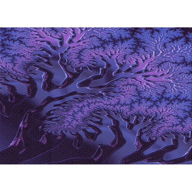 Ahgly Company Tapis d'Intérieur Rectangulaire Transitionnel Violet Lavable à la Machine, 7 Pieds x 10 Pieds