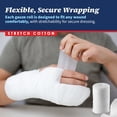 thumbnail image 3 of Rouleaux de Bandage en Gaze - Lot de 36, 2” x 4.1 Yards par Rouleau de Bandage en Gaze de Qualité Médicale et Bandage Extensible pour Panser Tous Types de Plaies et Trousse de Premiers Soins par MEDca, 3 of 9