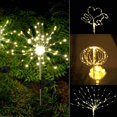 thumbnail image 4 of 1Pcs Solar Lawn Light 120LED Firework Starburst Fairy Lights Stake Waterproof Lighting Modes Light Control Outdoor Garden Path Lawn Lamp, 4 of 8