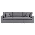 thumbnail image 3 of Modway Commix Sunbrella Canapé de Mobilier de Patio Extérieur, Gris, 3 of 10
