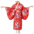 thumbnail image 4 of EGNMCR Mode Kimono pour Filles Tradition Améliorée Impression Cardigan Pyjama Robe Formelle Ensemble Kimono Serveur Fille, 4 of 5