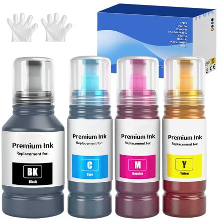 Replacement for Epson E502 Ink Refill Bottles for ET-3943 ET-4950 ET-2980 ET-3930 ET-2850 ET-4850 ET-3850 ET-3760 ET2760 ET2750 ET-4760 ST-4000 ST-20
