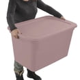 thumbnail image 2 of Sterilite 114 L Tote - Pink, 2 of 4