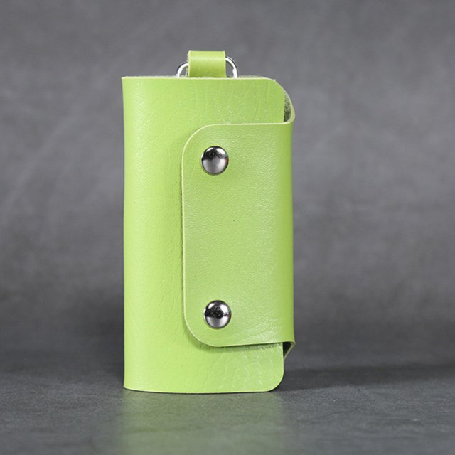 PU Leather Car Key Chain Leather keys Ring Soild Color Keys Holder Pouch Case Organizer Bags Car Accessories