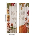 thumbnail image 3 of Sentmoon Kitchen Curtains Curtains for Living Room Curtains Thanksgiving Day Valance 4 Sizes Window Valances for Kitchen Living Room Cafes Set Of 2 Pieces, 3 of 6