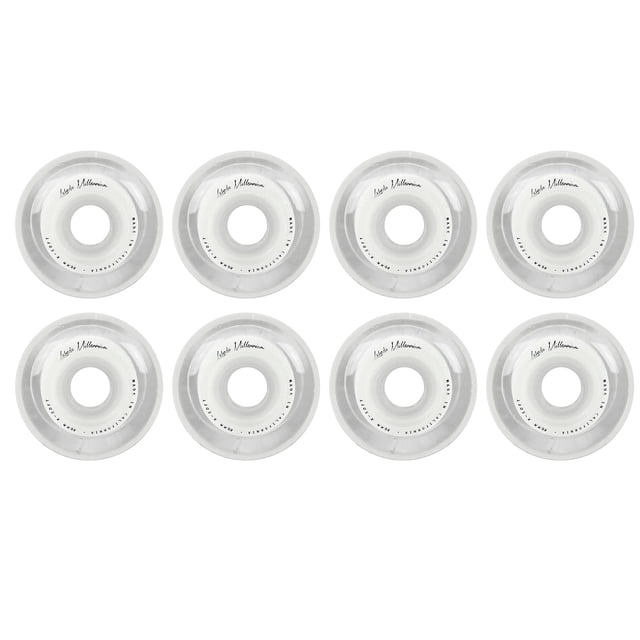 Labeda Millennium Gripper White Roller Hockey Inline Wheels 80mm X-Soft 8 Pack