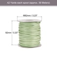 thumbnail image 2 of Unique Bargains Beading Thread Bracelet Weave Bead Craft Cord 3mm 39M/Roll (42-Yards) Decorative String, Light Green, 2 of 7