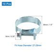 thumbnail image 2 of Unique Bargains 10Pack Mini Fuel Line Pipe Hose Clamp Clip, Adjustable 27-29mm, Zinc Plated, 2 of 5