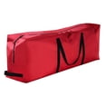 thumbnail image 2 of Qiulaii 2pcs Christmas Tree Storage Bag with Double Zipper - Large Capacity Protective Cover for Artificial Trees - Durable Cloth Storage Solution for Attic Garage Home Organization 122*38*51cm, 2 of 4