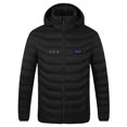 thumbnail image 2 of TIMIFIS Women's Heated Jacket No Battery, Unisex Winter Warmer Zipper Heated Coat with Hood, Windproof Four Control 21 Heat zones Outwear Tops with Pockets, 2 of 6