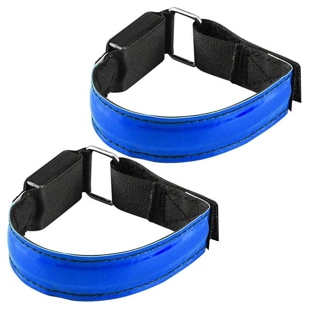 Brassard USB Rechargeable Brassard de Course Sécurité Nocturne Course Cyclisme Bleu 2
