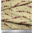 thumbnail image 2 of Soimoi Velvet Fabric Colorful Bird Print Sewing Fabric Yard 58 Inch Wide, 2 of 3