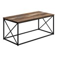 thumbnail image 1 of Monarch Specialties Coffee Table, Accent, Cocktail, Rectangular, Living Room, 40"l, Metal, Laminate, Brown, Black, Contemporary, Modern, 1 of 4