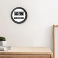 thumbnail image 3 of Home Trends Black Digital Wall Clock, 3 of 4