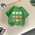 thumbnail image 1 of T-shirts et Chemises pour Filles Titre de Produit Enfants Filles Mignon Imprimé Graphique Col Rond Manches Courtes T-Shirt pour l'Été Tenue Décontractée, 1 of 3